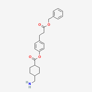 molecular formula C24H29NO4 B1215526 Benzyl cetraxate 