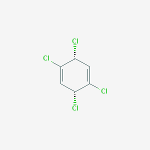 molecular formula C6H4Cl4 B1215531 (3R,6R)-1,3,4,6-tetrachlorocyclohexa-1,4-diene 