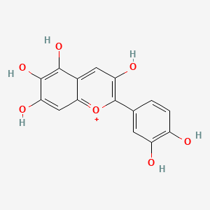 molecular formula C15H11ClO7 B1215532 6-Hydroxycyanidin CAS No. 42529-06-6