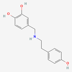 molecular formula C15H17NO3 B1215549 Norbelladine 