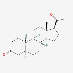 molecular formula C20H30O2 B1215560 19-Norpregnane-3,20-dione, (5alpha)- CAS No. 10594-57-7