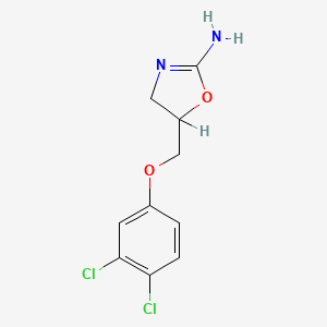 5-[(3,4-Dichlorophenoxy)methyl]-4,5-dihydro-1,3-oxazol-2-amine