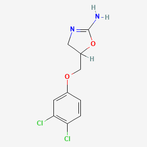 molecular formula C10H10Cl2N2O2 B1215568 2-Amino-5-(3,4-dichlorophenoxymethyl)-2-oxazoline CAS No. 51230-28-5