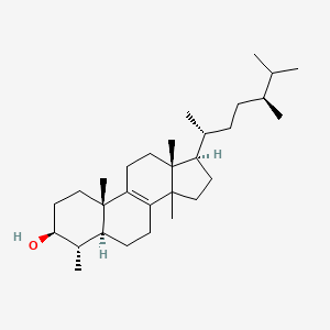 molecular formula C30H52O B1215581 4,14-Dimethylergost-8-en-3-ol 