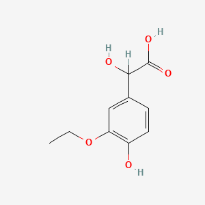 molecular formula C10H12O5 B1215585 3-Ethoxy-4-hydroxymandelic acid CAS No. 39549-22-9