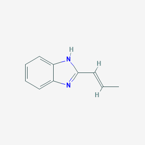 molecular formula C10H10N2 B012156 2-[(E)-prop-1-enyl]-1H-benzimidazole CAS No. 105259-40-3