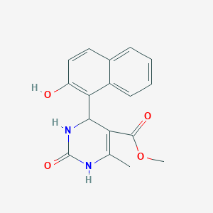 molecular formula C17H16N2O4 B12156040 Methyl 4-(2-hydroxynaphthalen-1-yl)-6-methyl-2-oxo-1,2,3,4-tetrahydropyrimidine-5-carboxylate CAS No. 300571-17-9