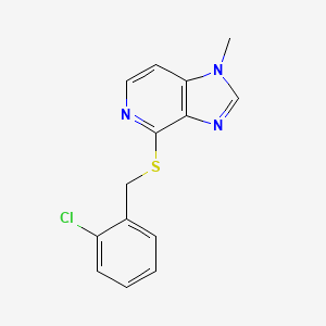 (4-(2-Chlorobenzylthio)-1-methyl-1H-imidazo(4,5-c)pyridine)