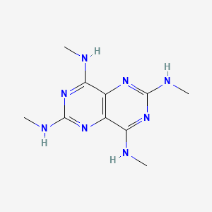 molecular formula C10H16N8 B1215620 N~2~,N~4~,N~6~,N~8~-Tetramethylpyrimido[5,4-d]pyrimidine-2,4,6,8-tetramine CAS No. 16888-05-4