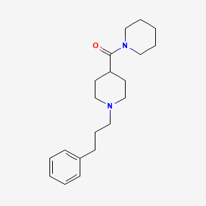 [1-(3-Phenylpropyl)-4-piperidinyl]-(1-piperidinyl)methanone