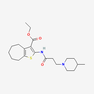 molecular formula C21H32N2O3S B12156319 Antiviral agent 30 