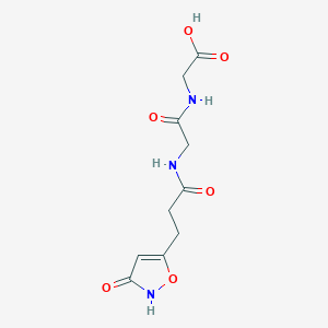 molecular formula C10H13N3O6 B12156350 N-[3-(3-hydroxy-1,2-oxazol-5-yl)propanoyl]glycylglycine 
