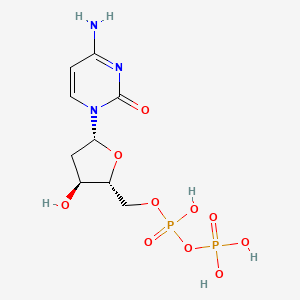 molecular formula C9H15N3O10P2 B1215642 Deoxycytidine diphosphate CAS No. 800-73-7