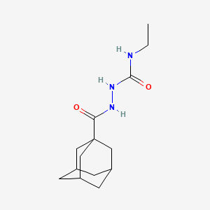 molecular formula C14H23N3O2 B12156439 N-[(ethylcarbamoyl)amino]adamantane-1-carboxamide 