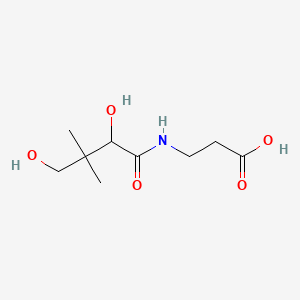 molecular formula C9H17NO5 B1215644 DL-Pantothenic acid CAS No. 599-54-2