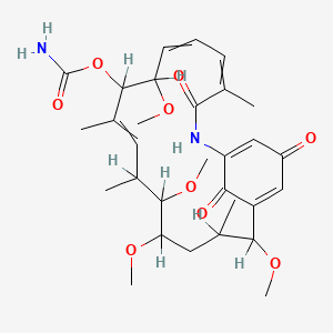 (8,13,14,17-Tetramethoxy-4,10,12,16-tetramethyl-3,20,22-trioxo-2-azabicyclo[16.3.1]docosa-1(21),4,6,10,18-pentaen-9-yl) carbamate