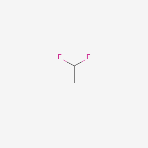 molecular formula C2H4F2 B1215649 1,1-二氟乙烷 CAS No. 75-37-6