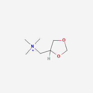molecular formula C7H16NO2+ B1215652 Oxapropanium CAS No. 5818-18-8