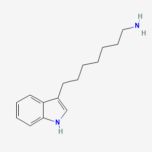molecular formula C15H22N2 B1215658 Indolylheptylamine CAS No. 29852-47-9