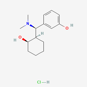 molecular formula C15H24ClNO2 B1215664 Ciramadol hydrochloride CAS No. 63323-46-6
