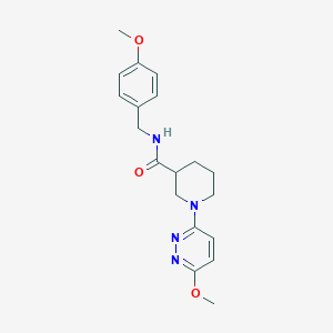 molecular formula C19H24N4O3 B12156675 N-(4-methoxybenzyl)-1-(6-methoxypyridazin-3-yl)piperidine-3-carboxamide 