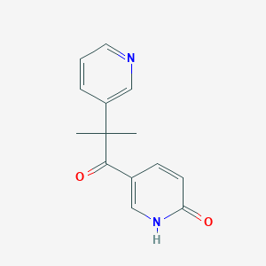 2(1H)-Pyridinone, 5-(2-methyl-1-oxo-2-(3-pyridinyl)propyl)-