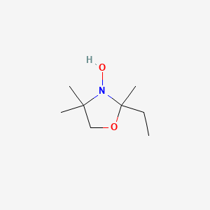 molecular formula C8H17NO2 B1215673 2-Ethyl-3-hydroxy-2,4,4-trimethyloxazolidine CAS No. 67201-43-8