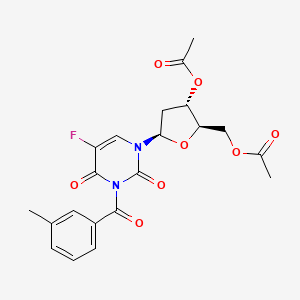 2'-Deoxy-3',5'-di-O-acetyl-5-fluoro-3-(3-methylbenzoyl)uridine