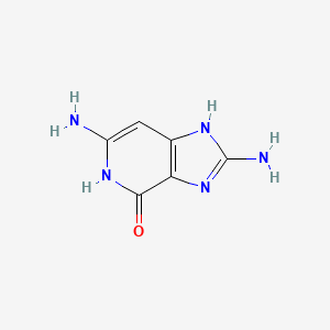 molecular formula C6H7N5O B1215679 8-Amino-3-deazaguanine CAS No. 103438-45-5