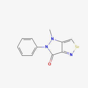 4,5-Dihydro-4-methyl-6-oxo-5-phenyl-6H-pyrazolo(4,5-c)isoselenazole