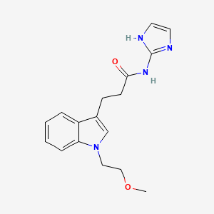 molecular formula C17H20N4O2 B12156811 N-(1H-imidazol-2-yl)-3-[1-(2-methoxyethyl)-1H-indol-3-yl]propanamide 