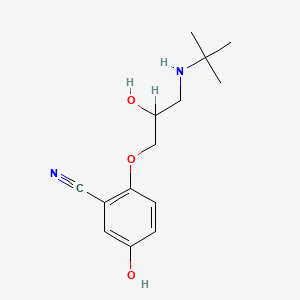 Benzonitrile, 2-(3-((1,1-dimethylethyl)amino)-2-hydroxypropoxy)-5-hydroxy-