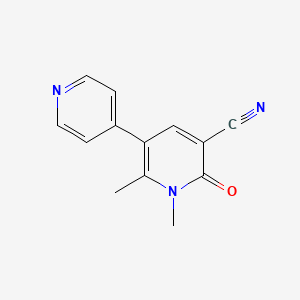 1,2-Dimethyl-6-oxo-1,6-dihydro-3,4'-bipyridine-5-carbonitrile