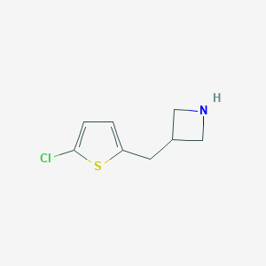 molecular formula C8H10ClNS B121569 3-[(5-Chloro-2-thienyl)methyl]azetidine CAS No. 937612-25-4