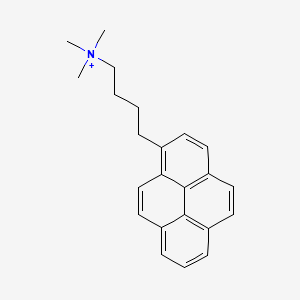 molecular formula C23H26N+ B1215690 1-Pyrenebutyltrimethylammonium CAS No. 81361-53-7
