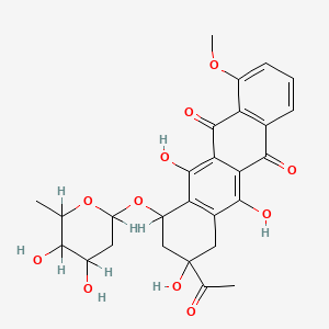 molecular formula C27H28O11 B1215695 3'-Deamino-3'-hydroxydaunorubicin CAS No. 95405-79-1