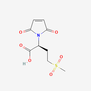 molecular formula C9H11NO6S B1215696 N-Maleoylmethionine sulfone CAS No. 84057-88-5
