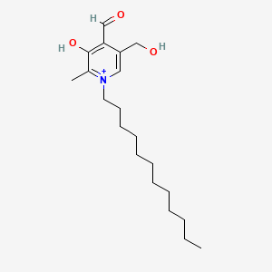 molecular formula C20H34NO3+ B1215700 1-Dodecylpyridoxal CAS No. 756773-65-6