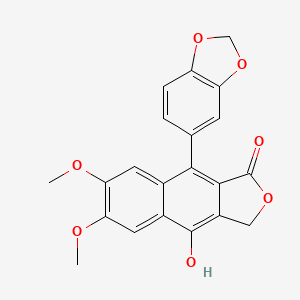 molecular formula C21H16O7 B1215706 Diphyllin CAS No. 22055-22-7