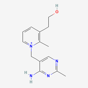 molecular formula C14H19N4O+ B1215720 Pyrithiamine base CAS No. 5593-78-2