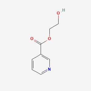 molecular formula C8H9NO3 B1215725 Etofibrate 2-hydroxymethylnicotinate CAS No. 3612-80-4