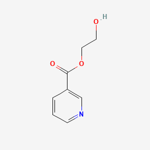 molecular formula C8H9NO3 B1215725 2-Hydroxyethyl nicotinate CAS No. 3612-80-4