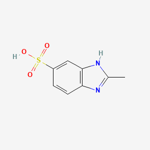 molecular formula C8H8N2O3S B12157253 1H-Benzimidazole-6-sulfonic acid, 2-methyl- CAS No. 27503-79-3