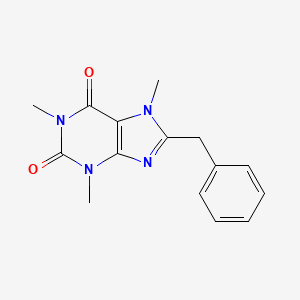 molecular formula C15H16N4O2 B1215728 Caffeine, 8-benzyl- CAS No. 5426-88-0
