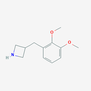 molecular formula C12H17NO2 B121573 3-[(2,3-Dimethoxyphenyl)methyl]azetidine CAS No. 937616-94-9