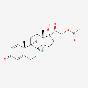 molecular formula C23H30O5 B1215733 11-Deoxyprednisone acetate CAS No. 1249-67-8