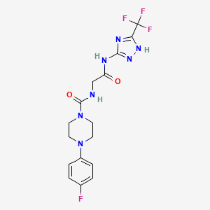 molecular formula C16H17F4N7O2 B12157391 C16H17F4N7O2 