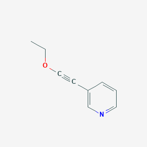 molecular formula C9H9NO B121574 3-(Ethoxyethynyl)pyridine CAS No. 143278-15-3