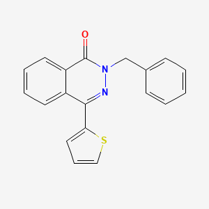 molecular formula C19H14N2OS B12157404 2-Benzyl-4-(thiophen-2-yl)-1,2-dihydrophthalazin-1-one 