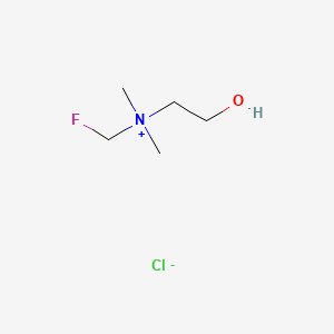 molecular formula C5H13ClFNO B1215755 Fluorocholine chloride CAS No. 459424-38-5